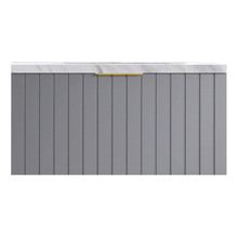 Boardwalk 900mm Matte Grey Wall Hung Single Vanity with 50mm Stone Countertop
